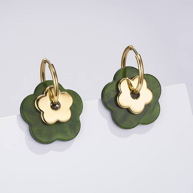 Boucles d’oreilles Liora Vert