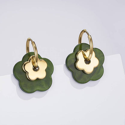 Boucles d’oreilles Liora Vert