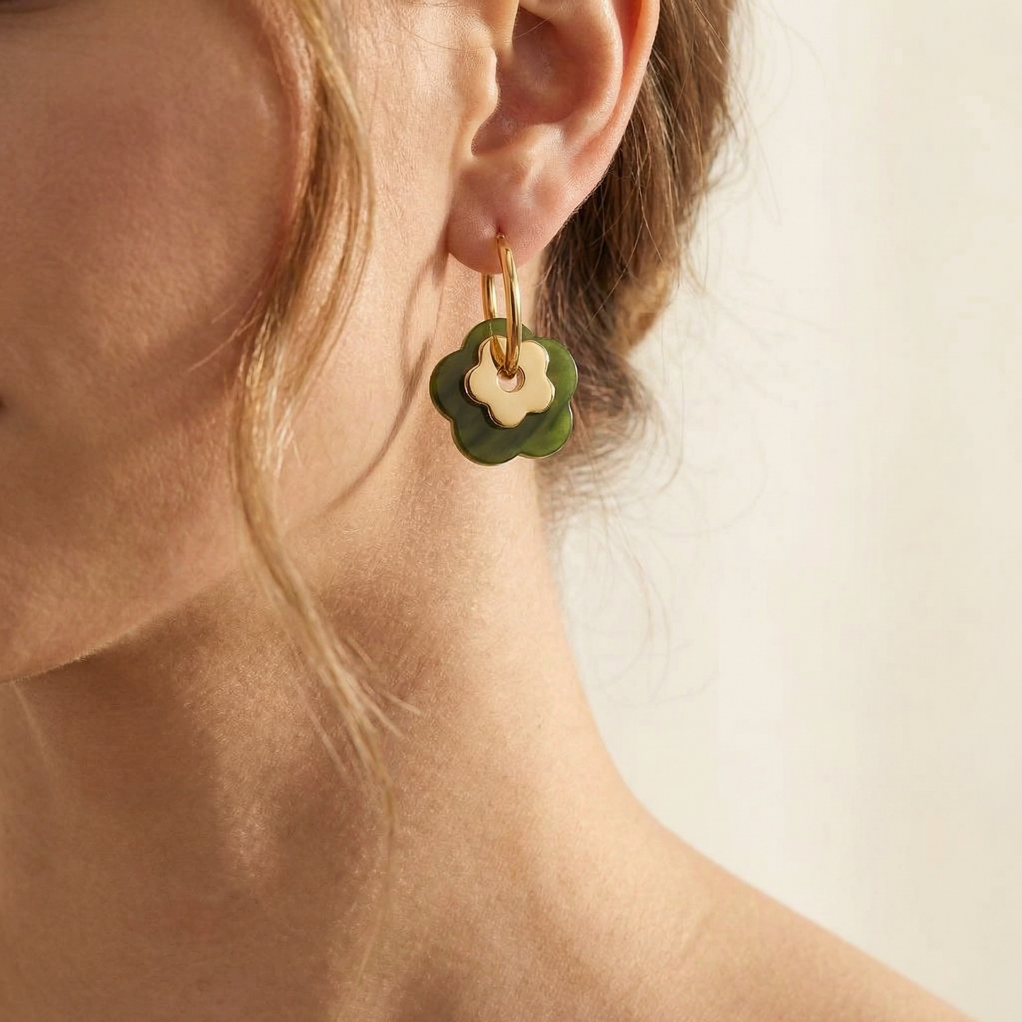Boucles d’oreilles Liora Vert