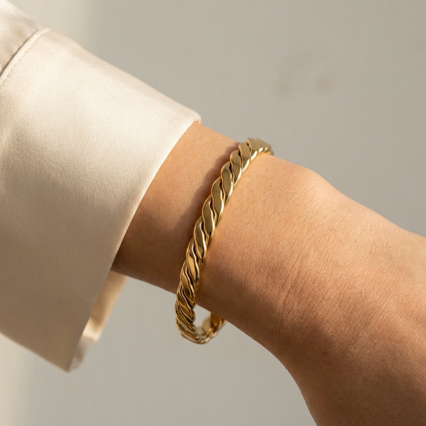 Bracelet Jonc Torséa - ROSÉA